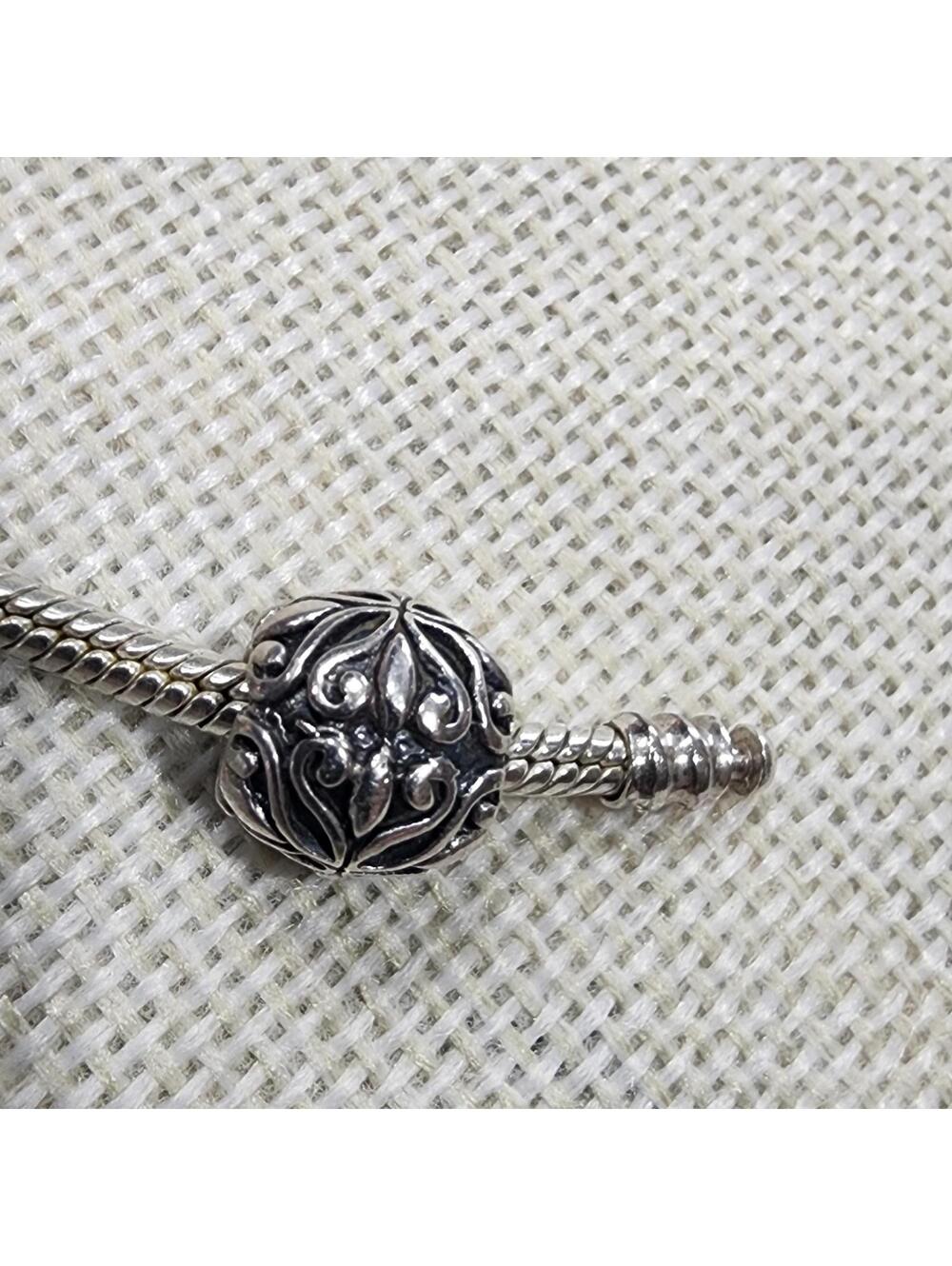 Intricate Silver Charm Bead